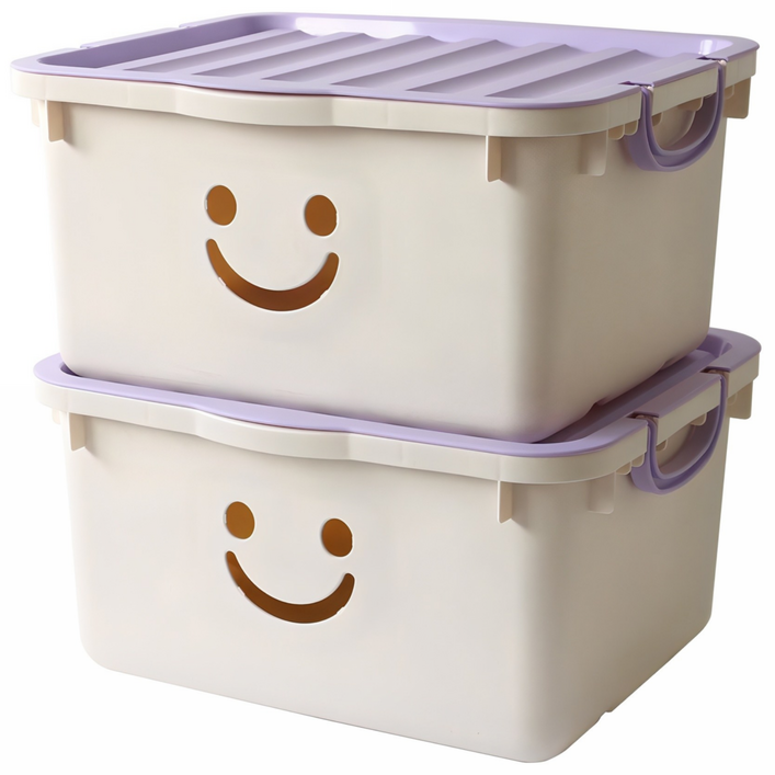 보노하우스 국내 제조 모던 초대형 해피박스, 아이보리, 2개