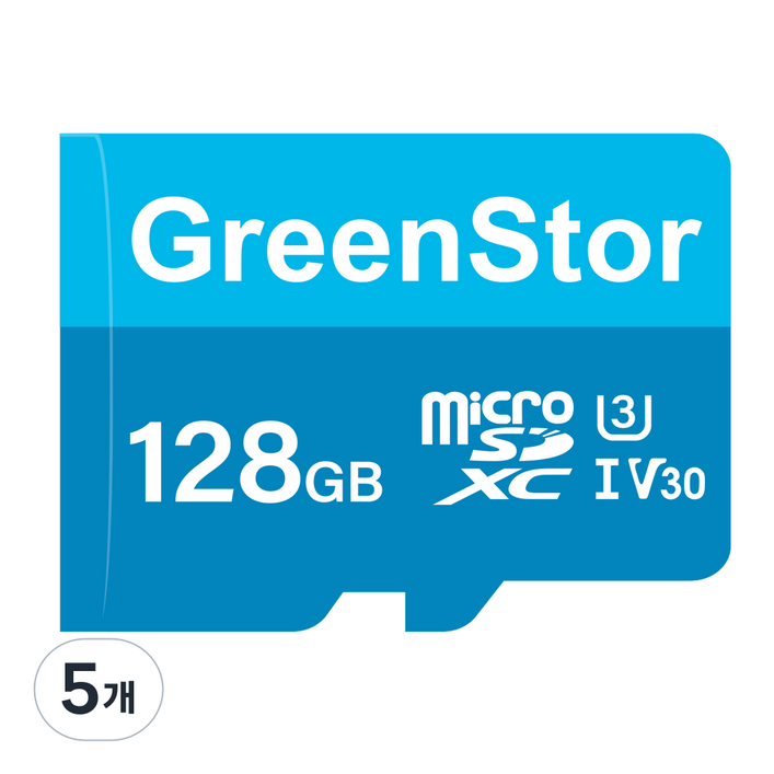 그린스토아 메모리카드 마이크로 SD카드 블랙박스전용, 5개, 128GB