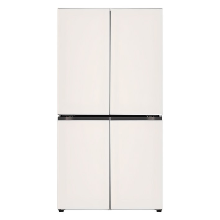 색상선택형 LG전자 오브제컬렉션 870L 베이직 상냉장 하냉동 프리스탠딩 4도어 메탈 디오스 냉장고 방문설치