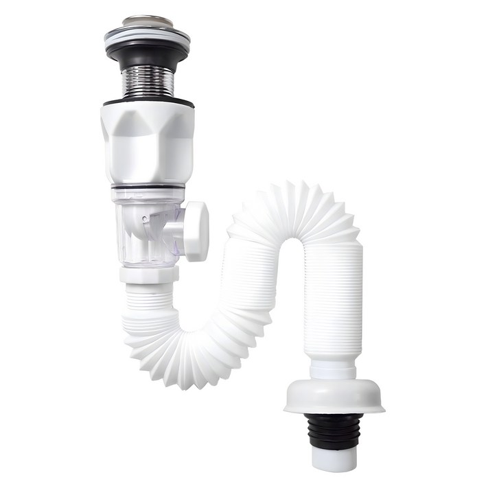 백지생활 세면대 냄새제거 멀티 트랩 팝업 일체형