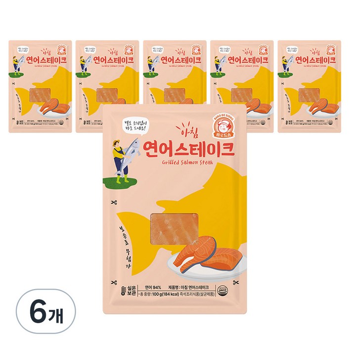 바로드숑 아침 연어스테이크, 100g, 6개 바로드숑 아침 연어스테이크, 100g, 6개
