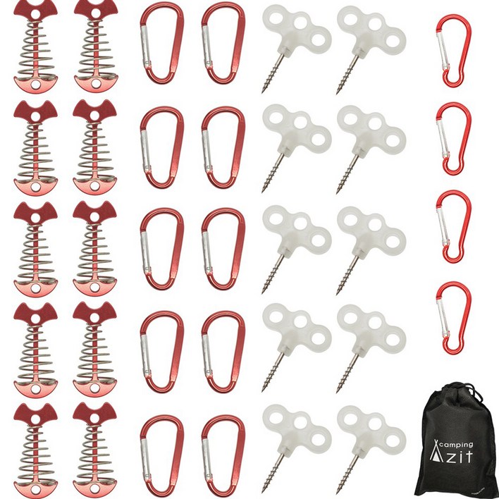 캠핑아지트 리빙쉘 텐트용 오징어 데크팩 35p 세트, 1세트