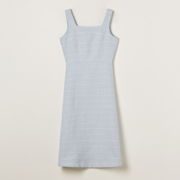 로엠 트위드 뷔스티에 롱 원피스