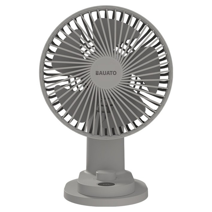 바우아토 무선 저소음 자동 회전 소형 집게 틈새 탁상용 선풍기 DB0501, DB0501, 그레이
