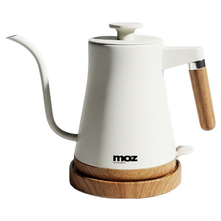 모즈스웨덴 핸드드립 전기 무선 드립포트, MC1200BK아이보리