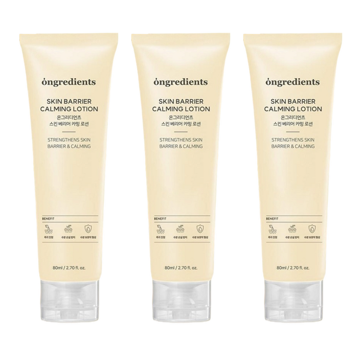 온그리디언츠 스킨 베리어 카밍 로션, 80ml, 3개