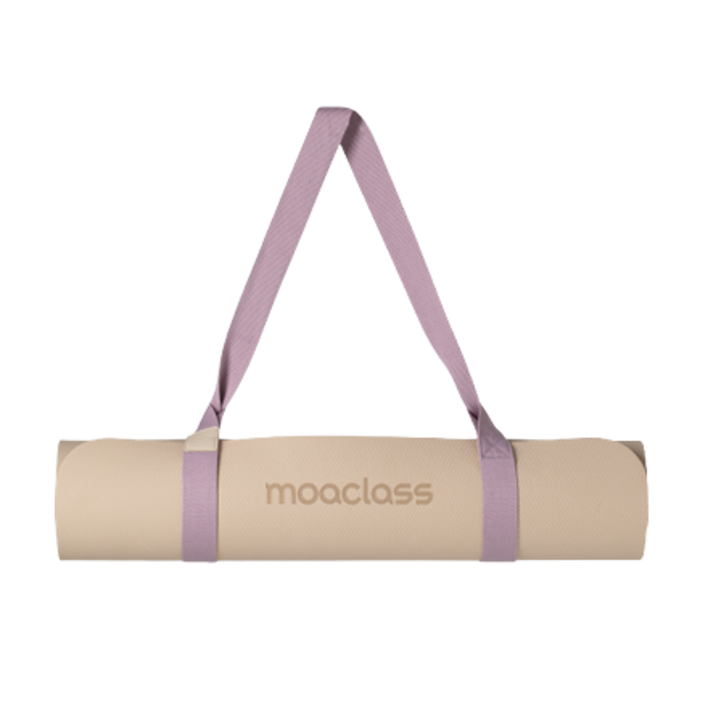 모아클래스 TPE 리버서블 요가매트, 베이지브라운, 1개
