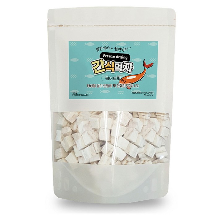 간식먹자 반려동물 동결건조 트릿 간식, 북어, 120g, 1개