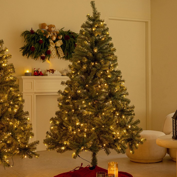 조아트 전구일체형 킥글로우 볼륨 빵빵 크리스마스 트리