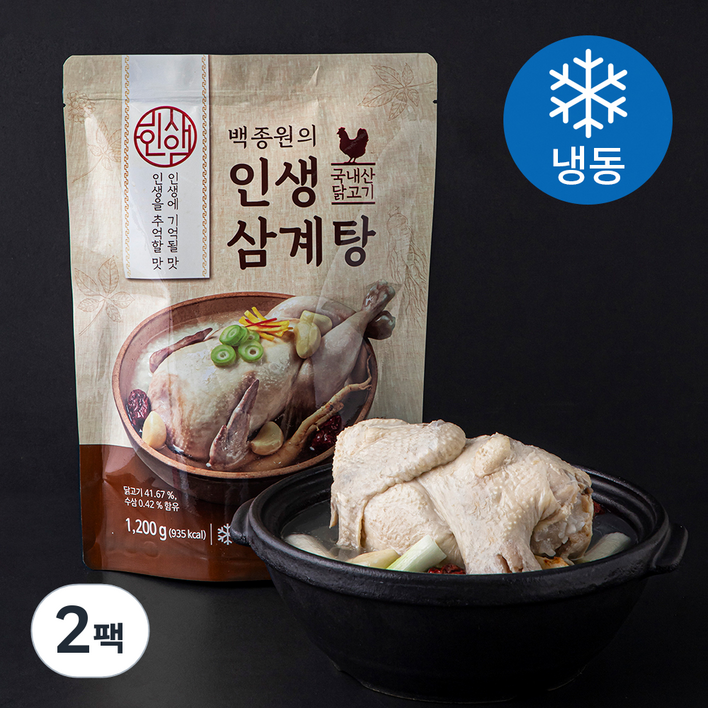 [로켓프레시] 백종원 인생 삼계탕 (냉동)