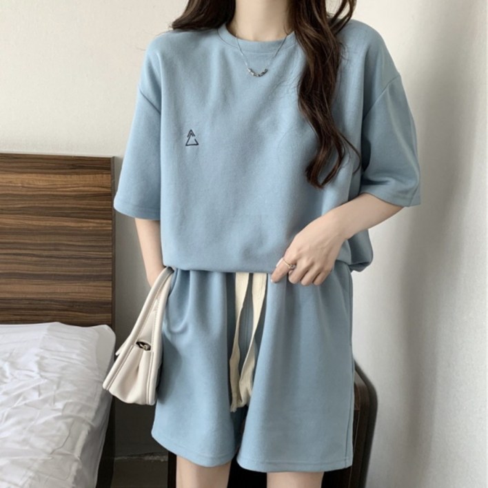 피어니스트 캐주얼 스포티 반팔 투피스