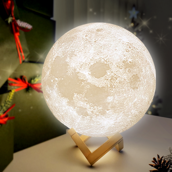 SUNJIN 16색 감성 달무드등 24cm + 리모컨 세트