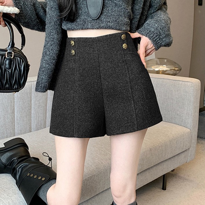 어썸풀 여성용 푸로린 모직 숏 팬츠 A24WP102128