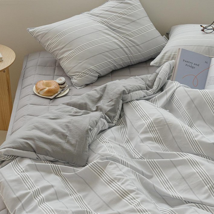 아망떼 소프트데이 워싱 마이크로 무봉제 호텔 스타일 차렵이불 베개커버세트