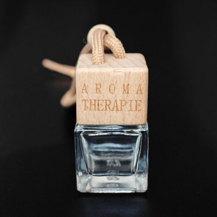 차량용 우드사각 방향제 베이스 디퓨저 용기 25p, 5ml, 투명