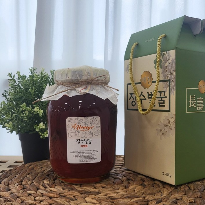 장수농원 장수 야생화꿀, 2.4kg, 1개