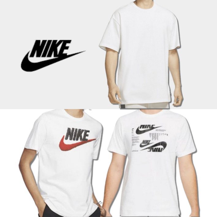 당일발송 나이키 NIKE 화이트 반팔 티셔츠 반팔티 3종