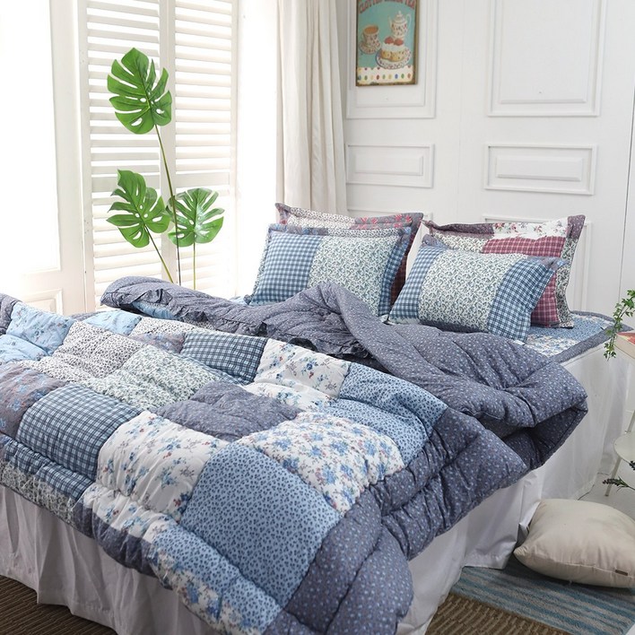 라라패치 30수 광목면100% 차렵이불, 싱글(S)/퀸(Q)