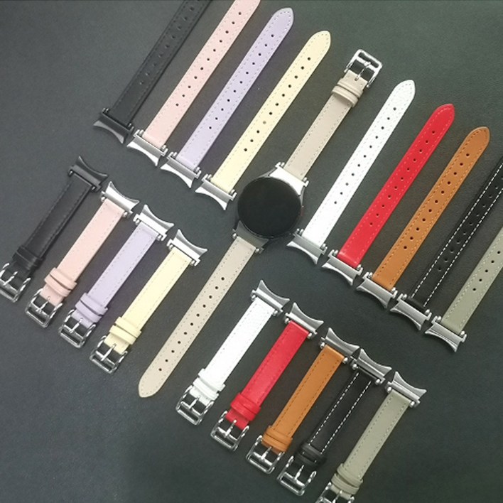 삼성 갤럭시워치4 40 44 클래식 42 46MM 슬림 고급 가죽 시계줄 스트랩 밴드 SM R860 R870R880R890N 호환 삼성 갤럭시워치4 40 44 클래식 42 46MM 슬림 고급 가죽 시계줄 스트랩 밴드 SM R860 R870R880R890N 호환