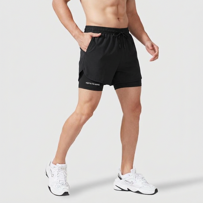 스타일닥터 남자 투인원 일체형 레깅스 반바지 런닝 헬스 축구 트레이닝 팬츠