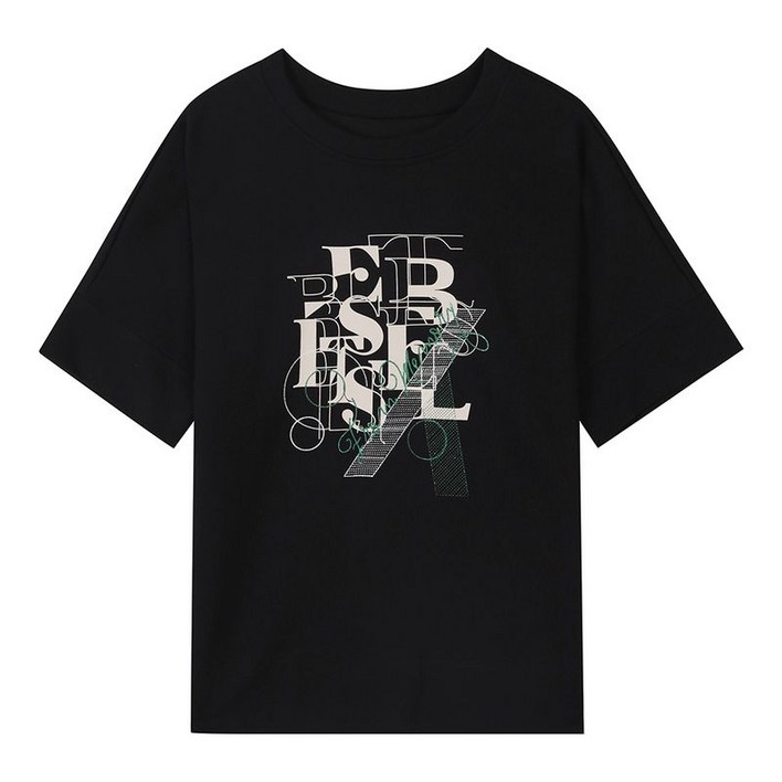 베스띠벨리 엠브로이더리 프린팅 티셔츠 BIIBD2843