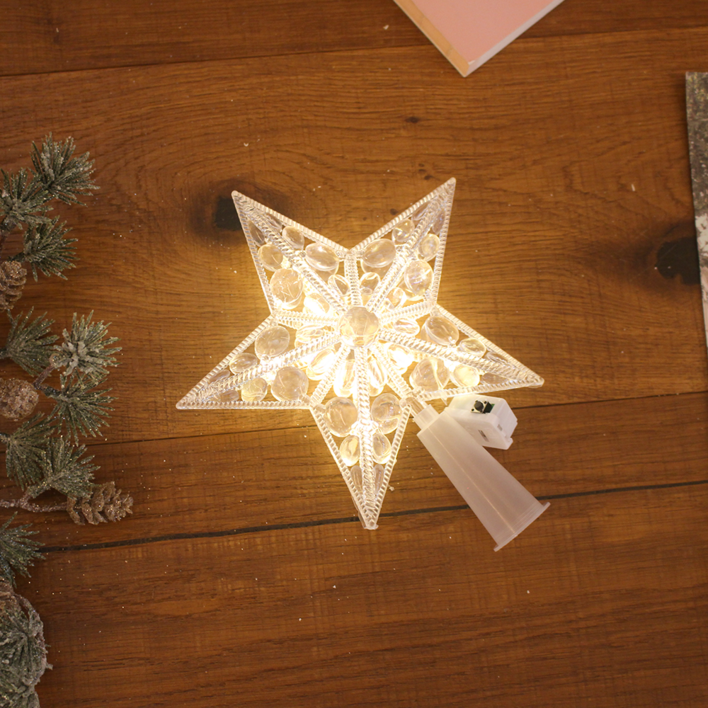 해피인어스 LED 페블 트리 탑별 오너먼트 크리스마스 트리장식