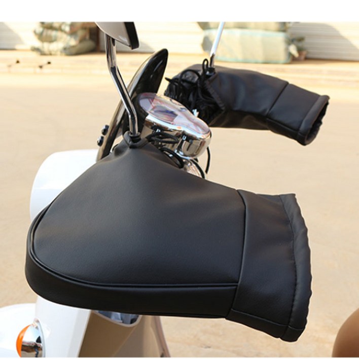 FANSDA 중형 스쿠터 오토바이 방한 방풍 장갑 핸들 커버 겨울 보온 글러브, 일반형 오토바이방한장갑 배달용오토바이