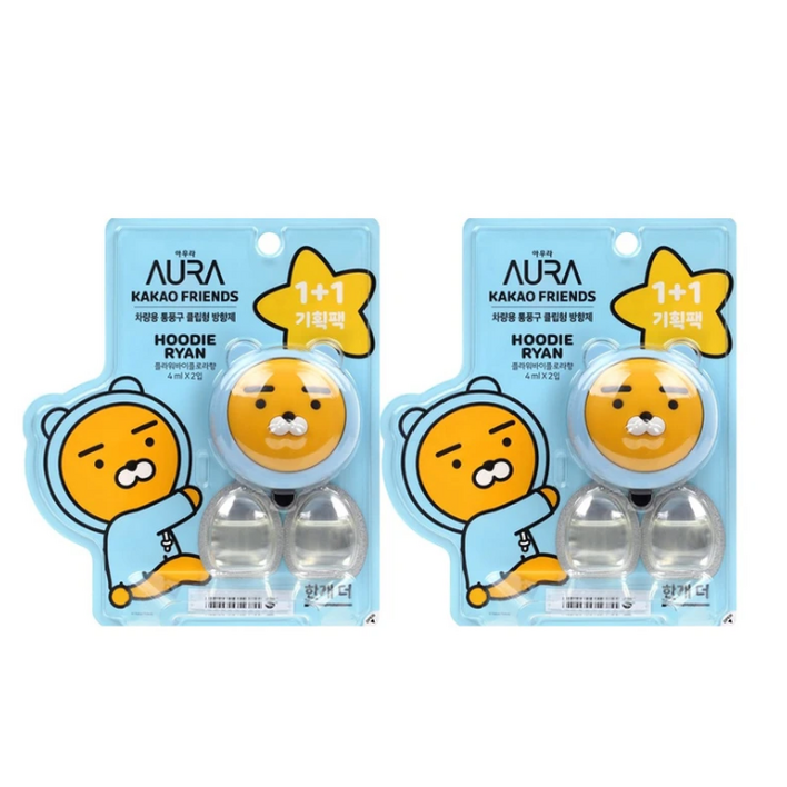 카카오프렌즈 페이스타입 차량용 방향제 2개 세트