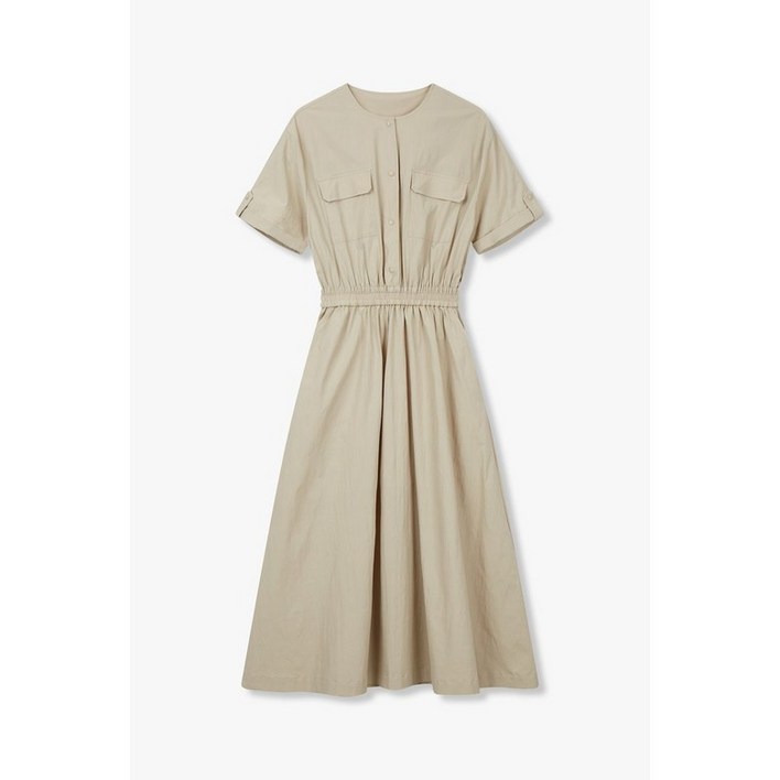 ❲백화점정품❳ GCUT 여름 편한 원피스 지컷24SS라운드 넥 포켓 원피스7254237107 하객 오피스 룩