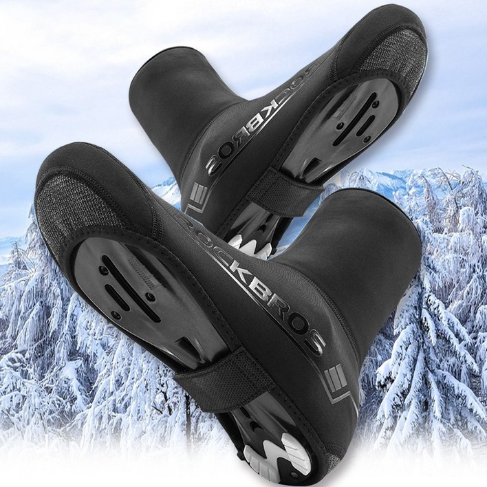 겨울 자전거 클릿슈즈 커버 보온 및 방풍 효과 도톰한 두께 한겨울용 슈커버 겨울자전거신발