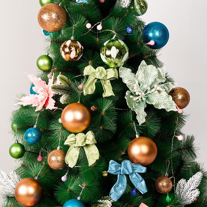 파티팡 크리스마스 트리장식 풀세트 45P 혼합 장식볼 오너먼트 트리데코, 1개