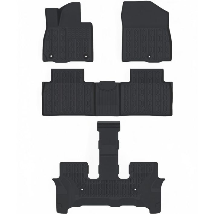 오토셀러 현대 디올뉴 팰리세이드 LX3 123열 3D바닥매트 트렁크매트 TPE 입체 포집 2025년, 123열 카매트 가솔린 7인승25년