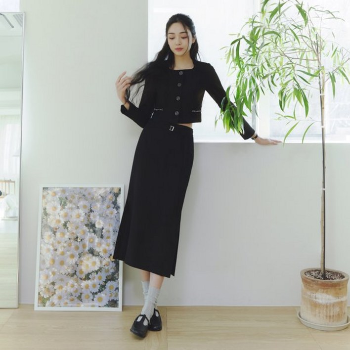 잇미샤 벨티드 셋업 스커트 ITO3ZSK650 527598 잇미샤 벨티드 셋업 스커트 ITO3ZSK650 527598