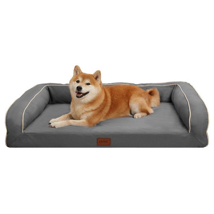EMME 애견용 침대 방수 방상, 1개, 옥스포드 원단Silver Gray