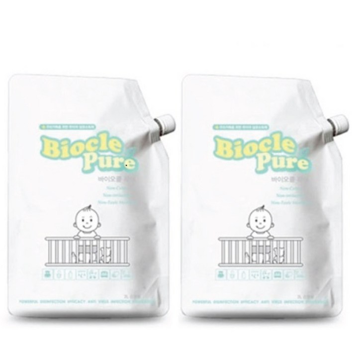 바이오클퓨어 2리터 리필용 특가  자가소독용 살균제  미산성차아염소산수 PH5.56.5