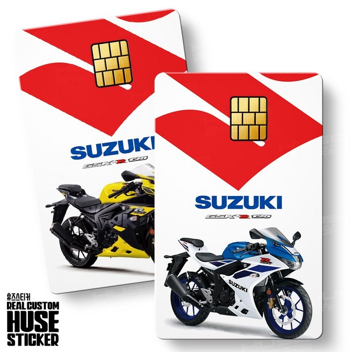 스즈키 GSX - R125 카드데칼 바이크데칼 카드스티커 오토바이 SUZUKI