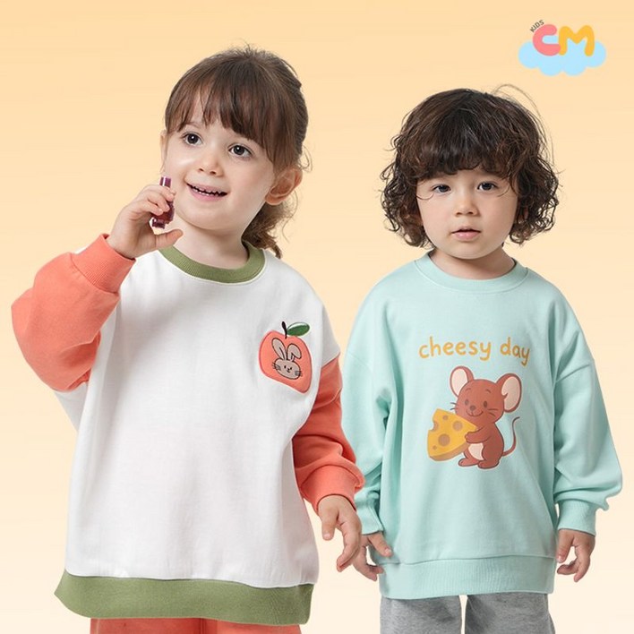 키즈꼬모 아동용 바니 상하복 세트