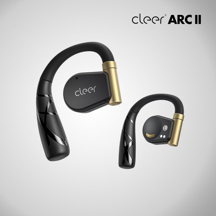 클리어 아크2 오픈형 블루투스이어폰 ARC2, 블랙 골드, ARC2블랙 골드