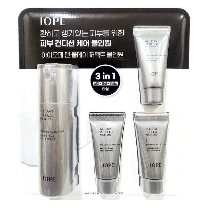 아이오페 맨 올데이 퍼펙트 올인원 120ml30ml X 3개