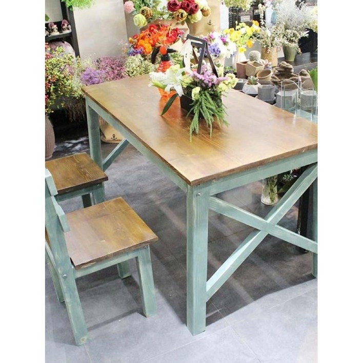 꽃집 테이블 빈티지 공방 작업대 카페 식탁