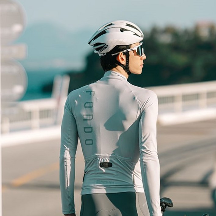 NSR 폰도 에코 모노 긴팔 저지 남성 봄 여름 간절기 자전거복 상의