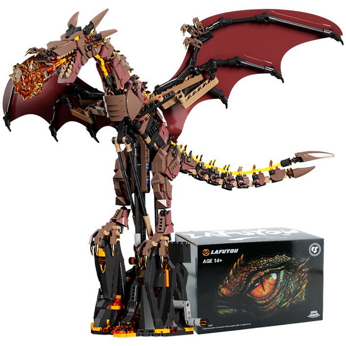 라푸유 스마우그의 페허 MOC블록 호빗 드래곤 블럭세트 smaug 피규어 호환블록, 1개, No.13102