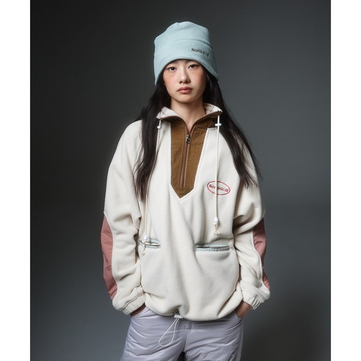 Airywarm 플리스 우븐 패치 아노락