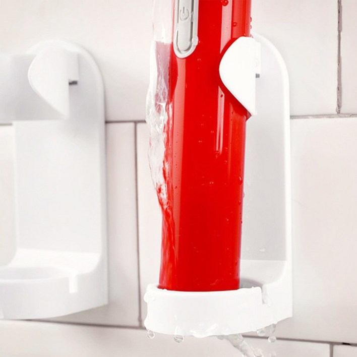 온가족 전동 칫솔 치솔걸이 거치대 욕실 접착식홀더 6개