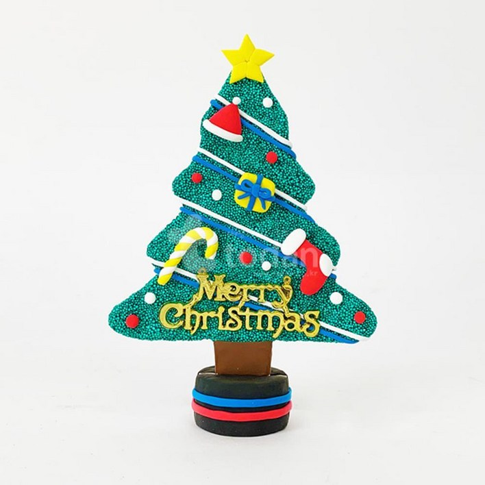 5개세트 유치원 크리스마스 단체수업 볼클레이 미니트리 만들기 원데이수업 미술시간 초등