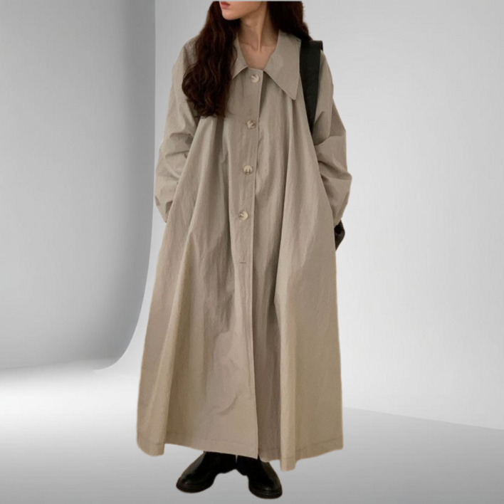 지니마켓25 신상 투웨이  빅카라 롱 트렌치원피스 