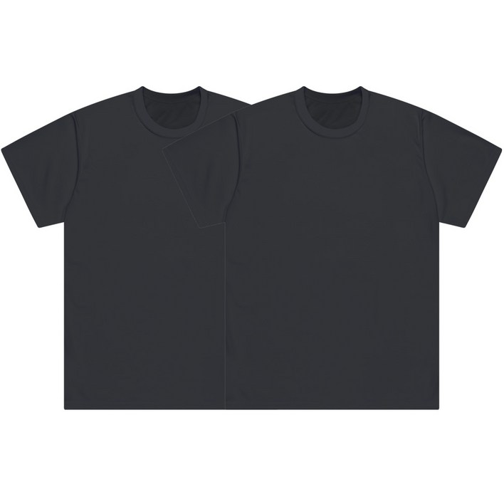 언룩 빅사이즈 남녀공용 쿨 드라이 기능성 반팔 티셔츠 2XL-7XL 2장세트 5color