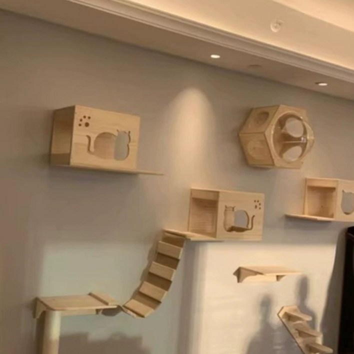 고양이캣워커 캣워크 고양이벽선반 벽걸이 캣타워 구름다리 징검다리 브릿지 숨집 냥이