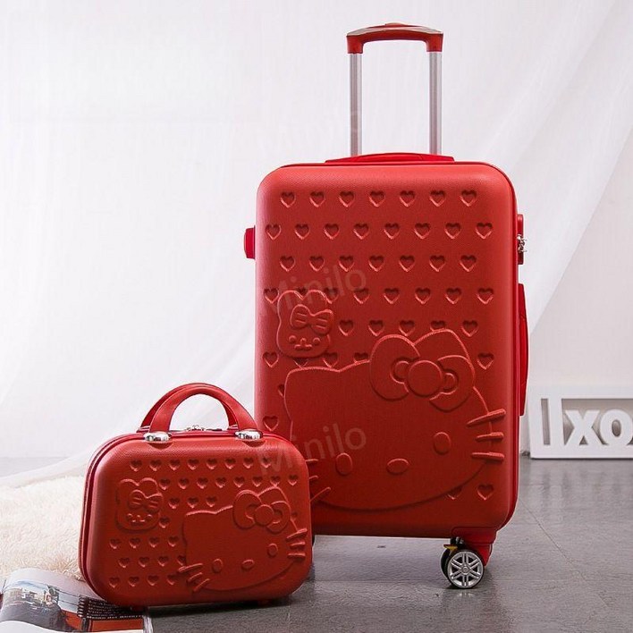 헬로키티캐리어 2024inch 기내용 레디백세트 여행 하드캐리어