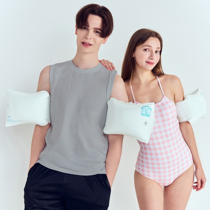 [ 성인암튜브 ] 웨이브원더즈 암튜브 성인용 팔튜브 암링 남성, 2개, 화이트